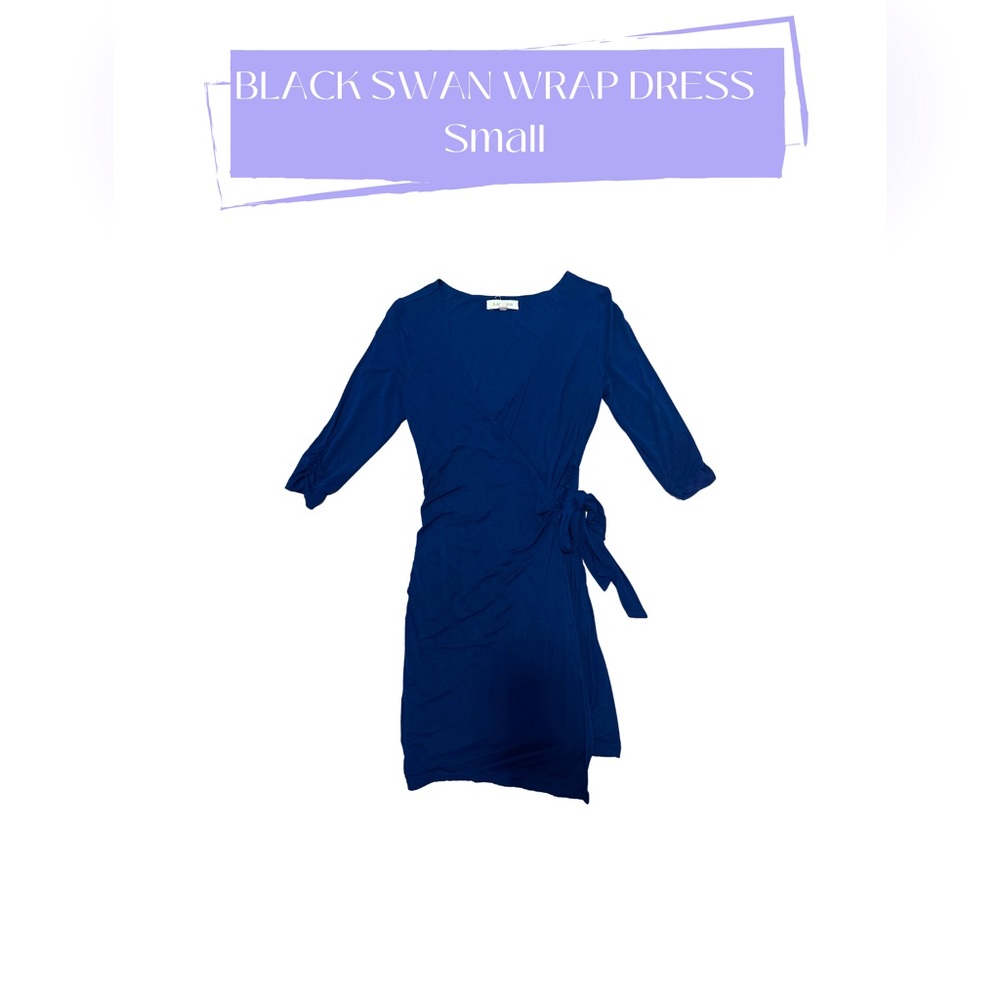 Black Swan Royal Blue Wrap Dress Size S